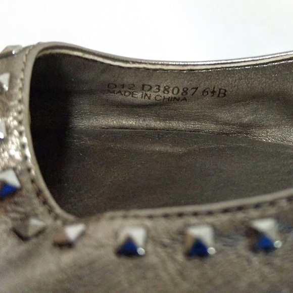 Cole Haan Silver Studded Open-Toed Flats - Picture 8 of 8